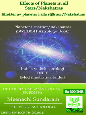 cover image of Effekter av planeter i alla stjärnor/Nakshatras (Swedish)